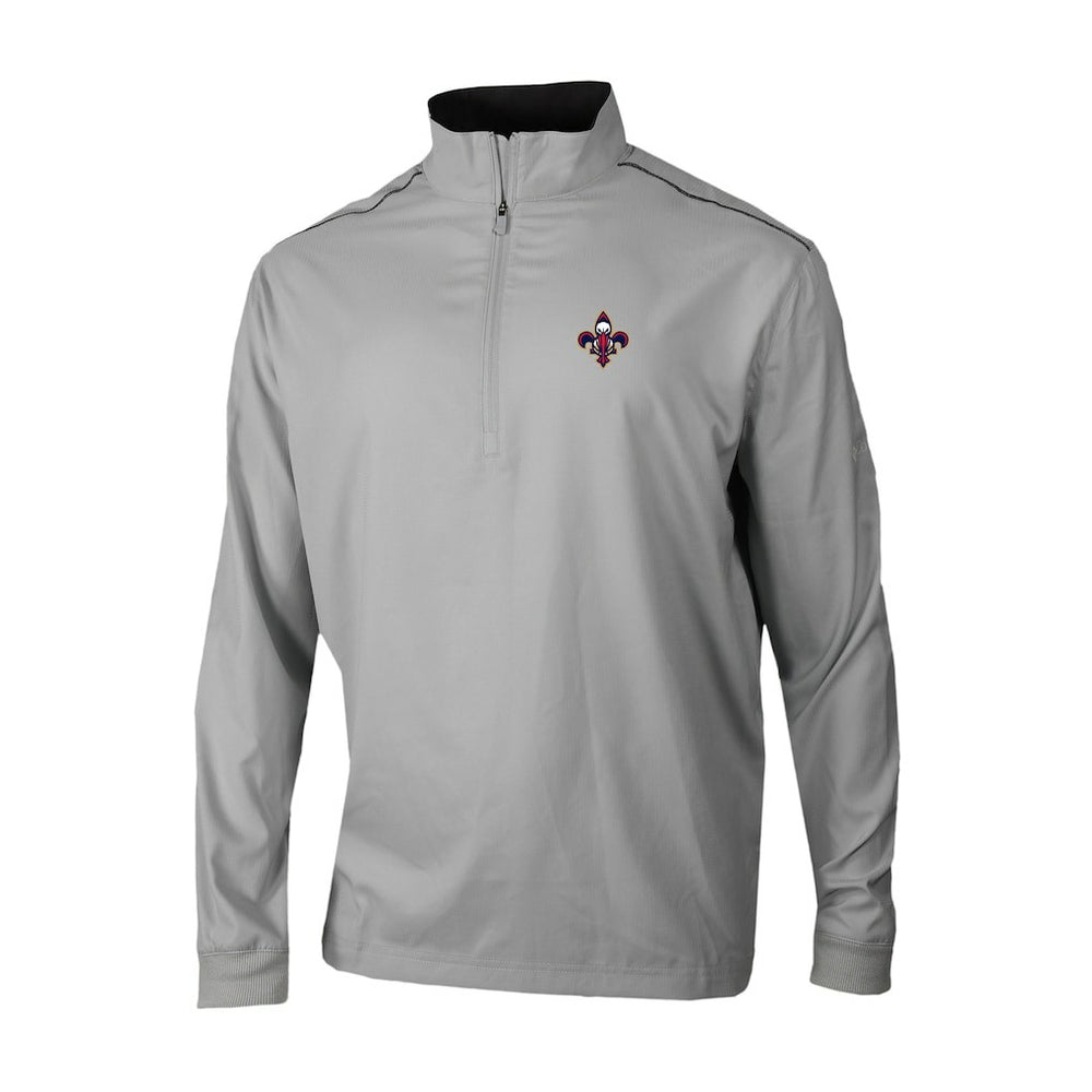 Columbia New Orleans Pelicans Omni-Wick Bogey's Paradise Quarter-Zip Top Gray