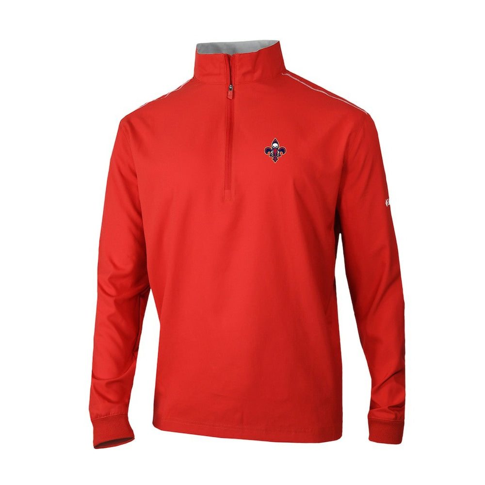 Columbia New Orleans Pelicans Omni-Wick Bogey's Paradise Quarter-Zip Top Red