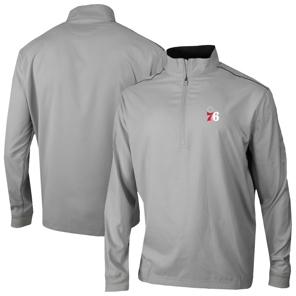 Columbia Philadelphia 76ers Omni-Wick Bogey's Paradise Quarter-Zip Top Gray
