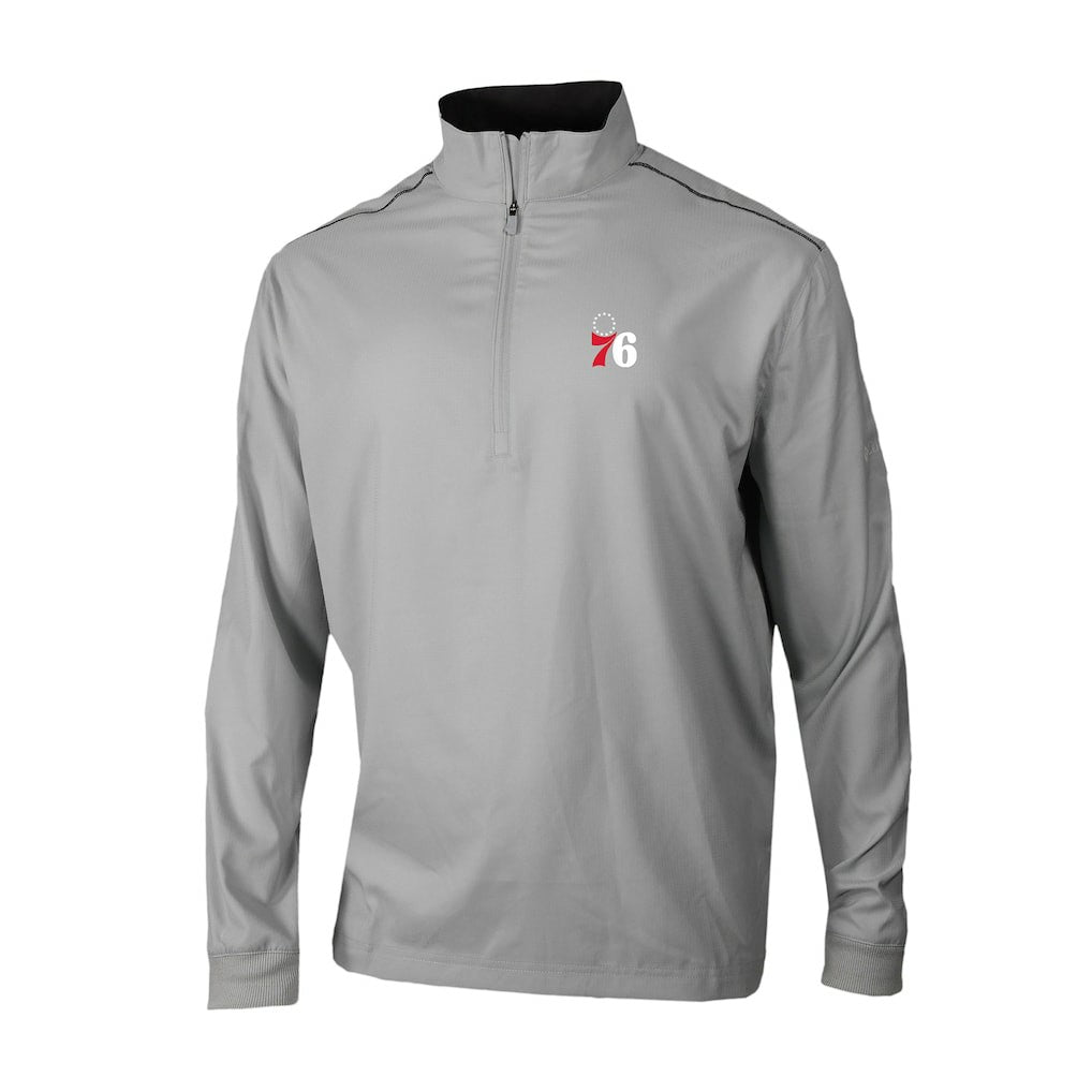Columbia Philadelphia 76ers Omni-Wick Bogey's Paradise Quarter-Zip Top Gray