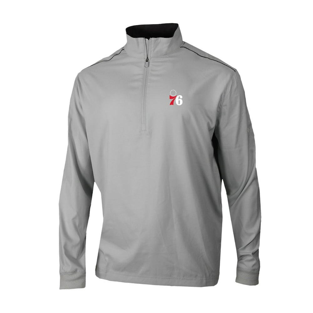 Columbia Philadelphia 76ers Omni-Wick Bogey's Paradise Quarter-Zip Top Gray