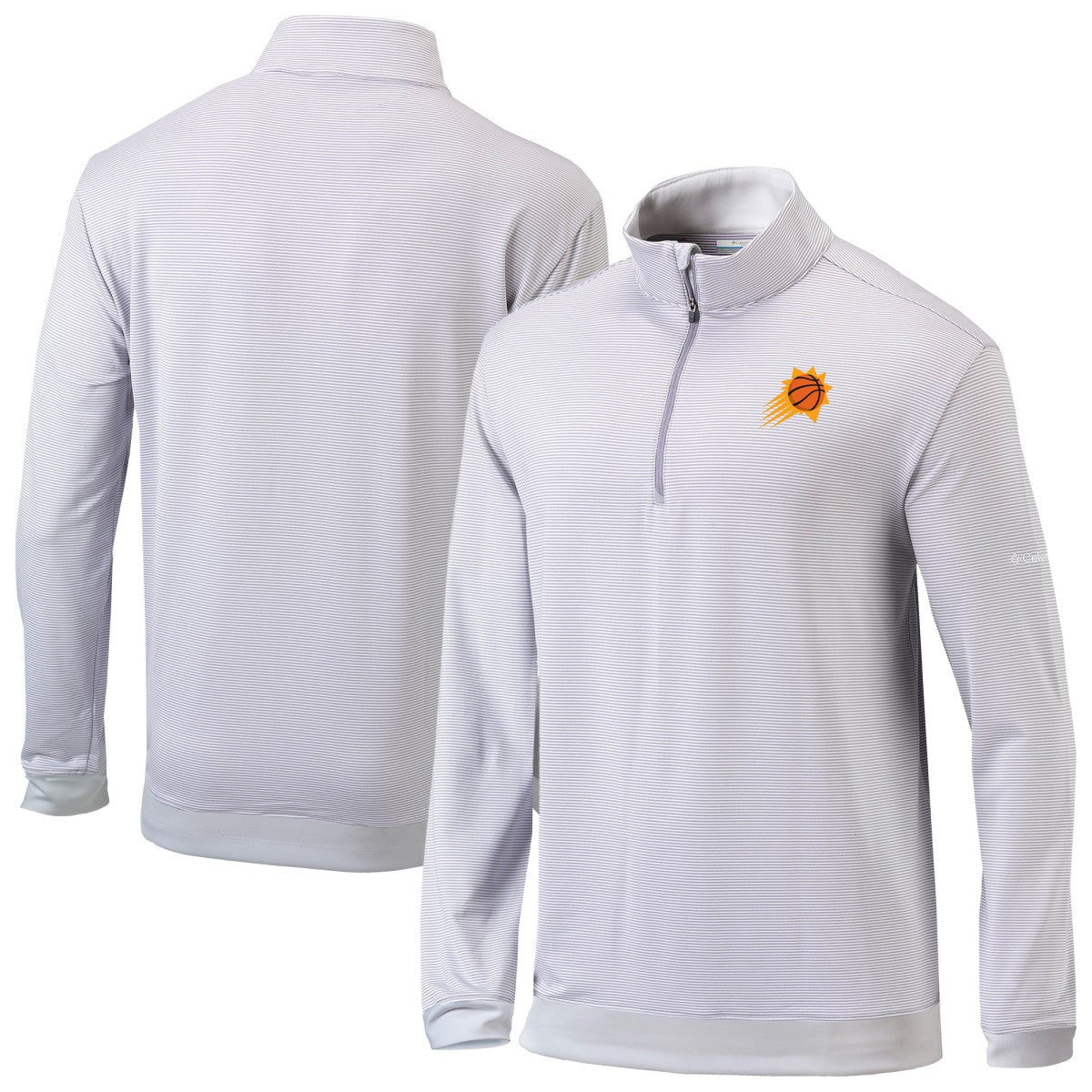 Columbia Phoenix Suns Omni-Wick Even Lie Quarter-Zip Top Gray/White