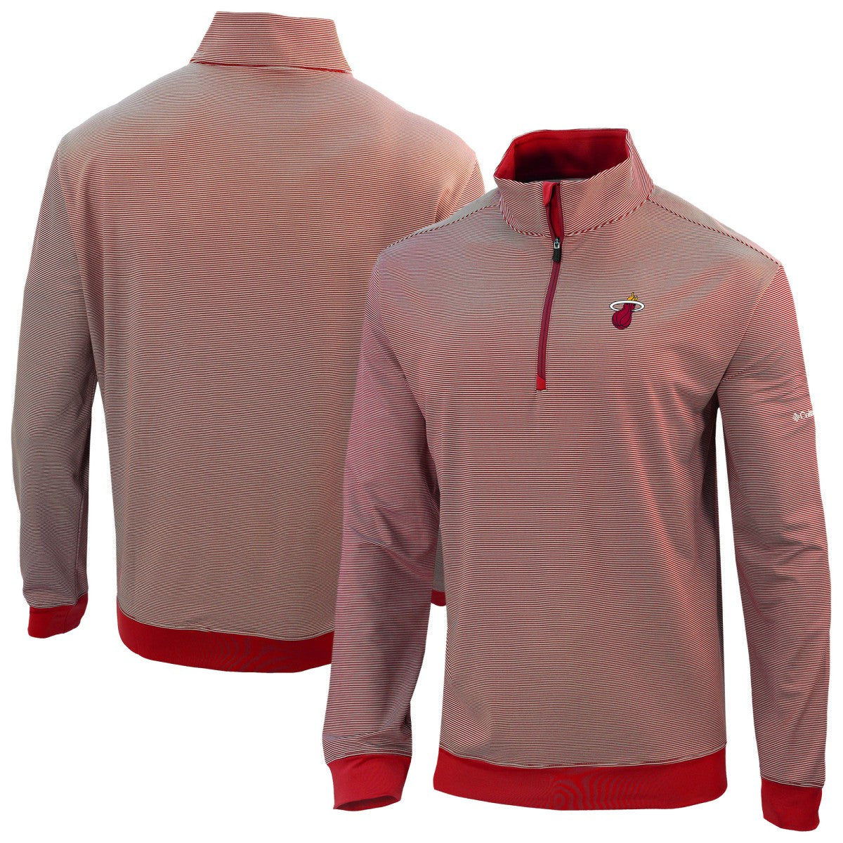Columbia Miami Heat Omni-Wick Even Lie Quarter-Zip Top Red