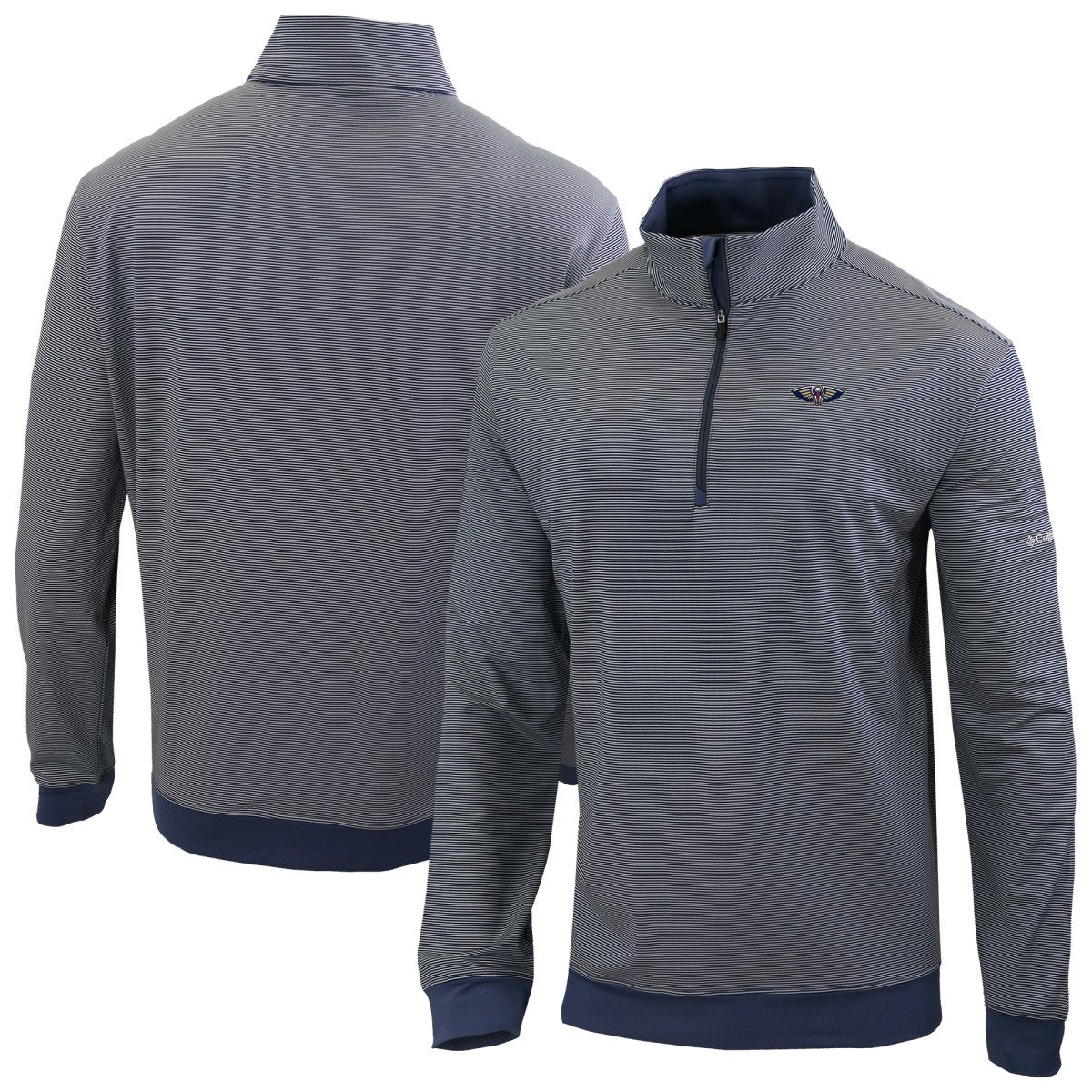 Columbia New Orleans Pelicans Omni-Wick Even Lie Quarter-Zip Top Navy