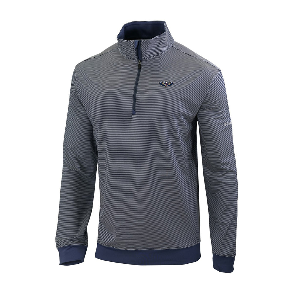 Columbia New Orleans Pelicans Omni-Wick Even Lie Quarter-Zip Top Navy