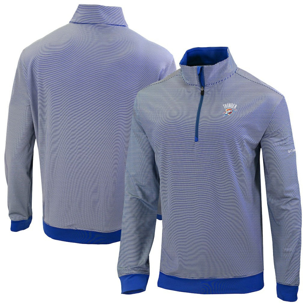 Columbia Oklahoma City Thunder Omni-Wick Even Lie Quarter-Zip Top Blue