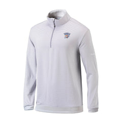 Columbia Oklahoma City Thunder Omni-Wick Even Lie Quarter-Zip Top Gray/White