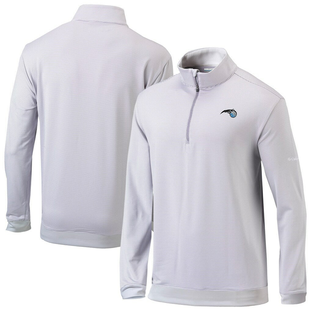 Columbia Orlando Magic Omni-Wick Even Lie Quarter-Zip Top Gray/White