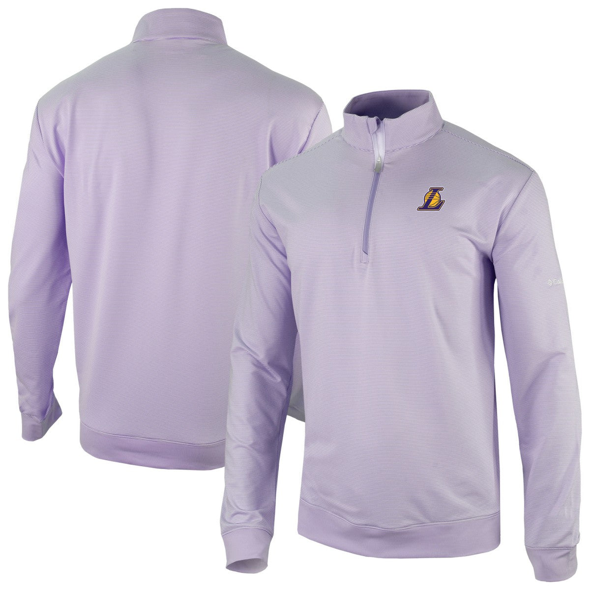 Columbia Los Angeles Lakers Omni-Wick Even Lie Quarter-Zip Top Purple