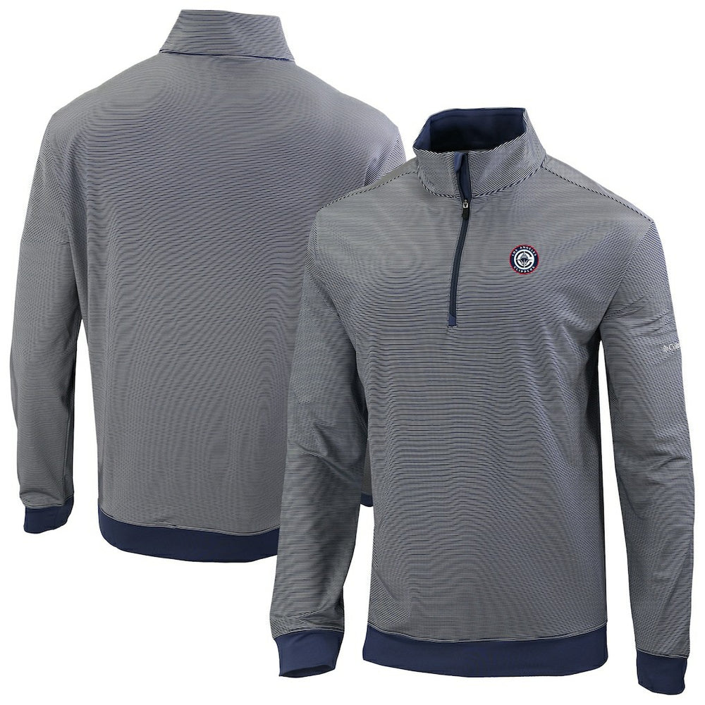 Columbia LA Clippers Omni-Wick Even Lie Quarter-Zip Top Navy