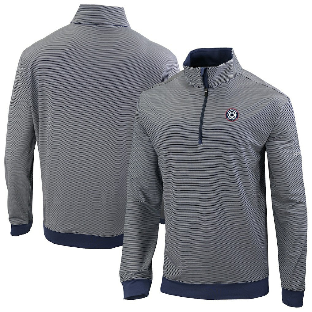 Columbia LA Clippers Omni-Wick Even Lie Quarter-Zip Top Navy