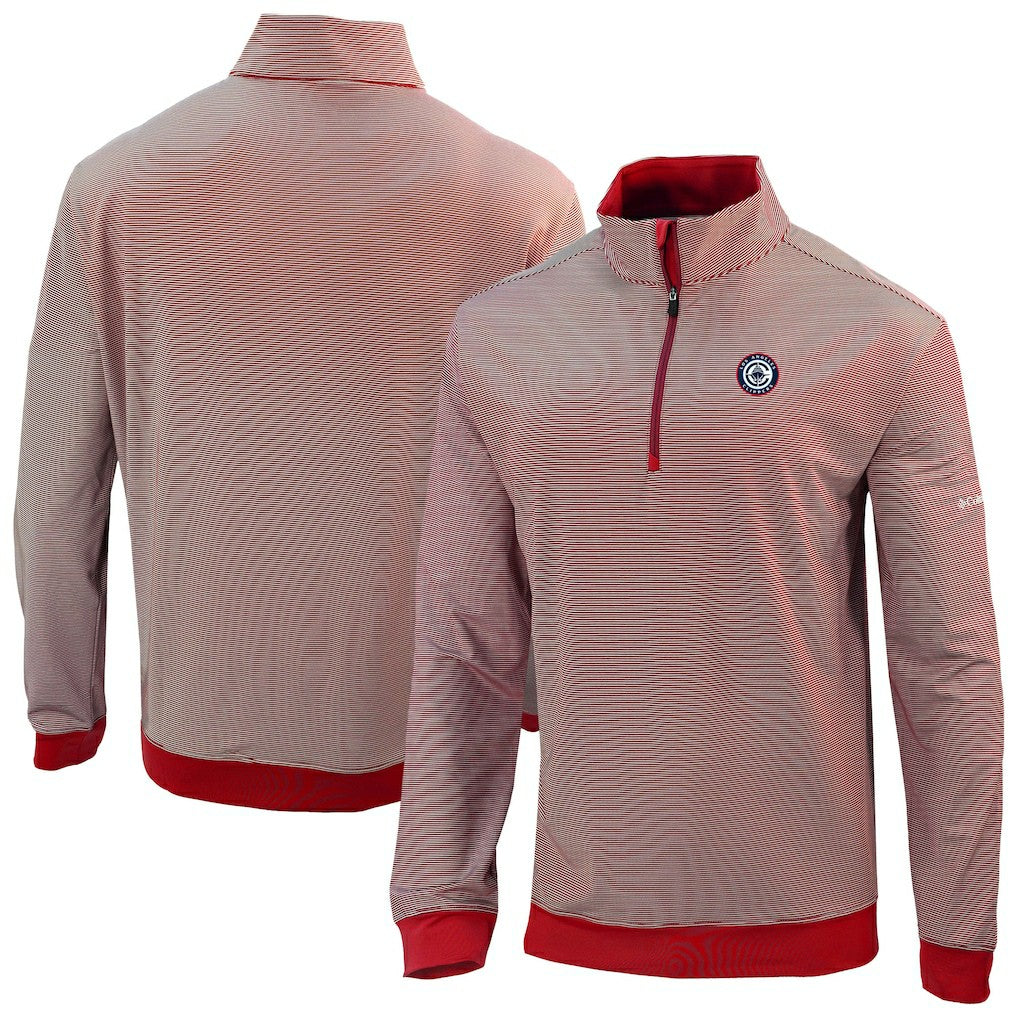 Columbia LA Clippers Omni-Wick Even Lie Quarter-Zip Top Red