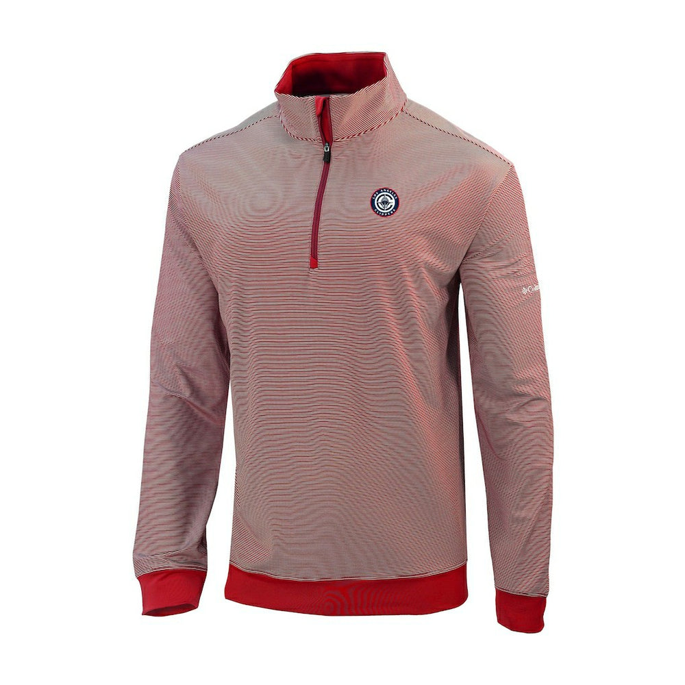Columbia LA Clippers Omni-Wick Even Lie Quarter-Zip Top Red