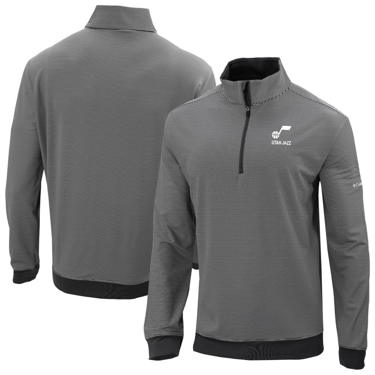 Columbia Utah Jazz Omni-Wick Even Lie Quarter-Zip Top Black