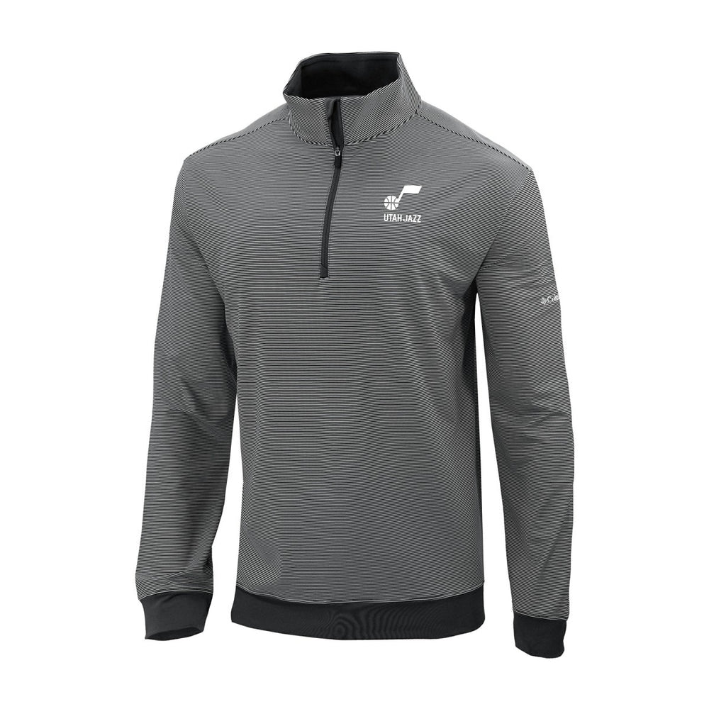 Columbia Utah Jazz Omni-Wick Even Lie Quarter-Zip Top Black