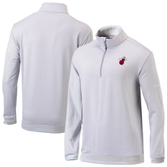 Columbia Miami Heat Omni-Wick Even Lie Quarter-Zip Top Gray/White