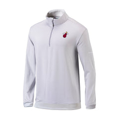 Columbia Miami Heat Omni-Wick Even Lie Quarter-Zip Top Gray/White