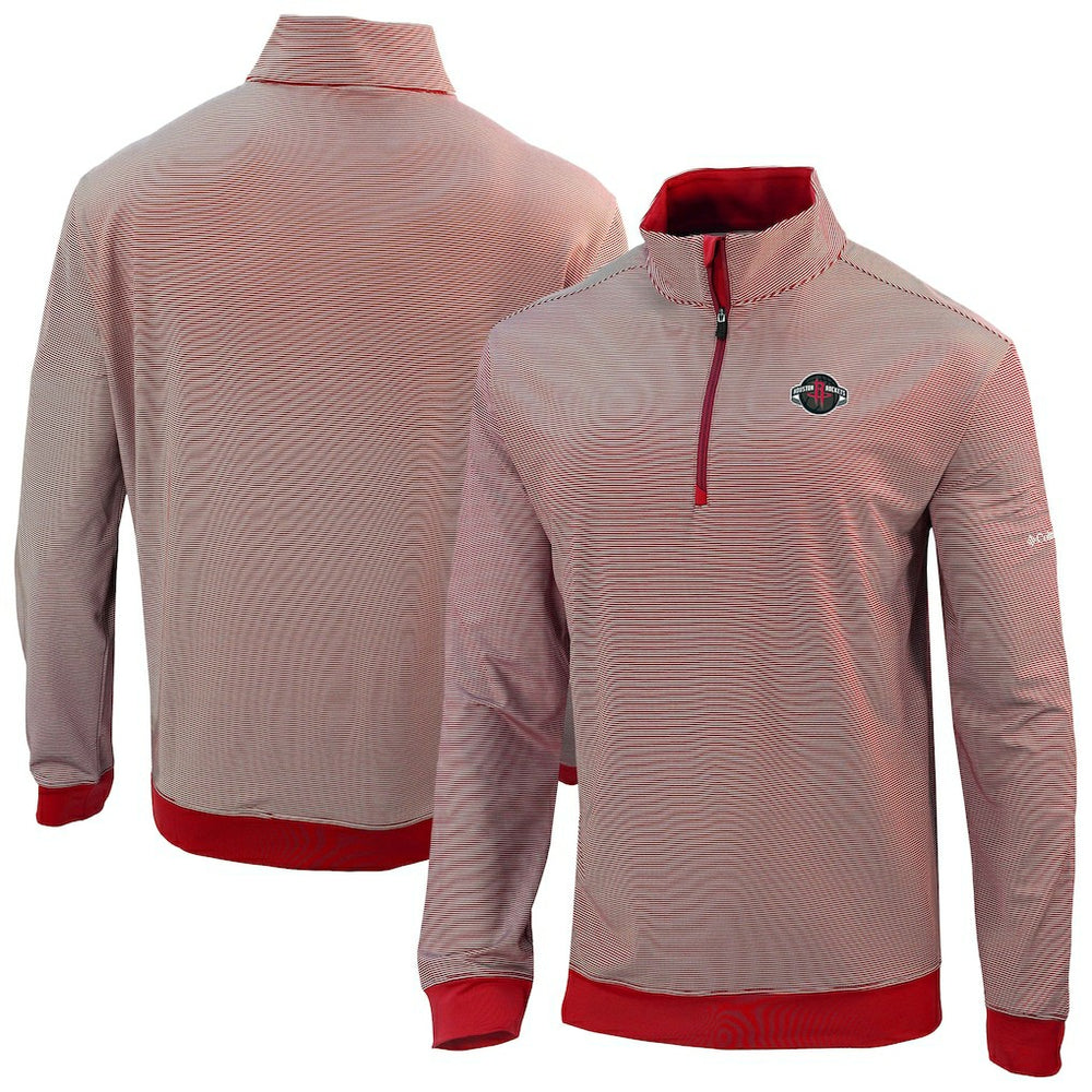 Columbia Houston Rockets Omni-Wick Even Lie Quarter-Zip Top Red