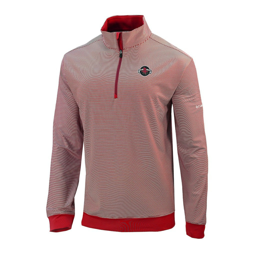 Columbia Houston Rockets Omni-Wick Even Lie Quarter-Zip Top Red