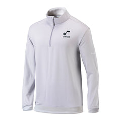 Columbia Utah Jazz Omni-Wick Even Lie Quarter-Zip Top Gray/White