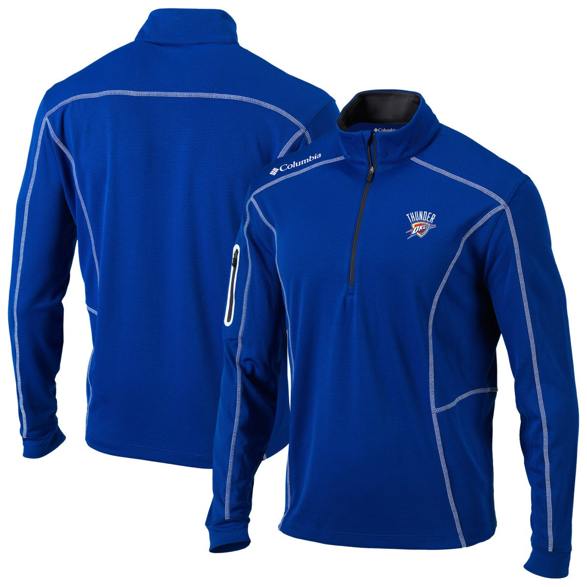 Columbia Oklahoma City Thunder Omni-Wick Shotgun Quarter-Zip Jacket Blue