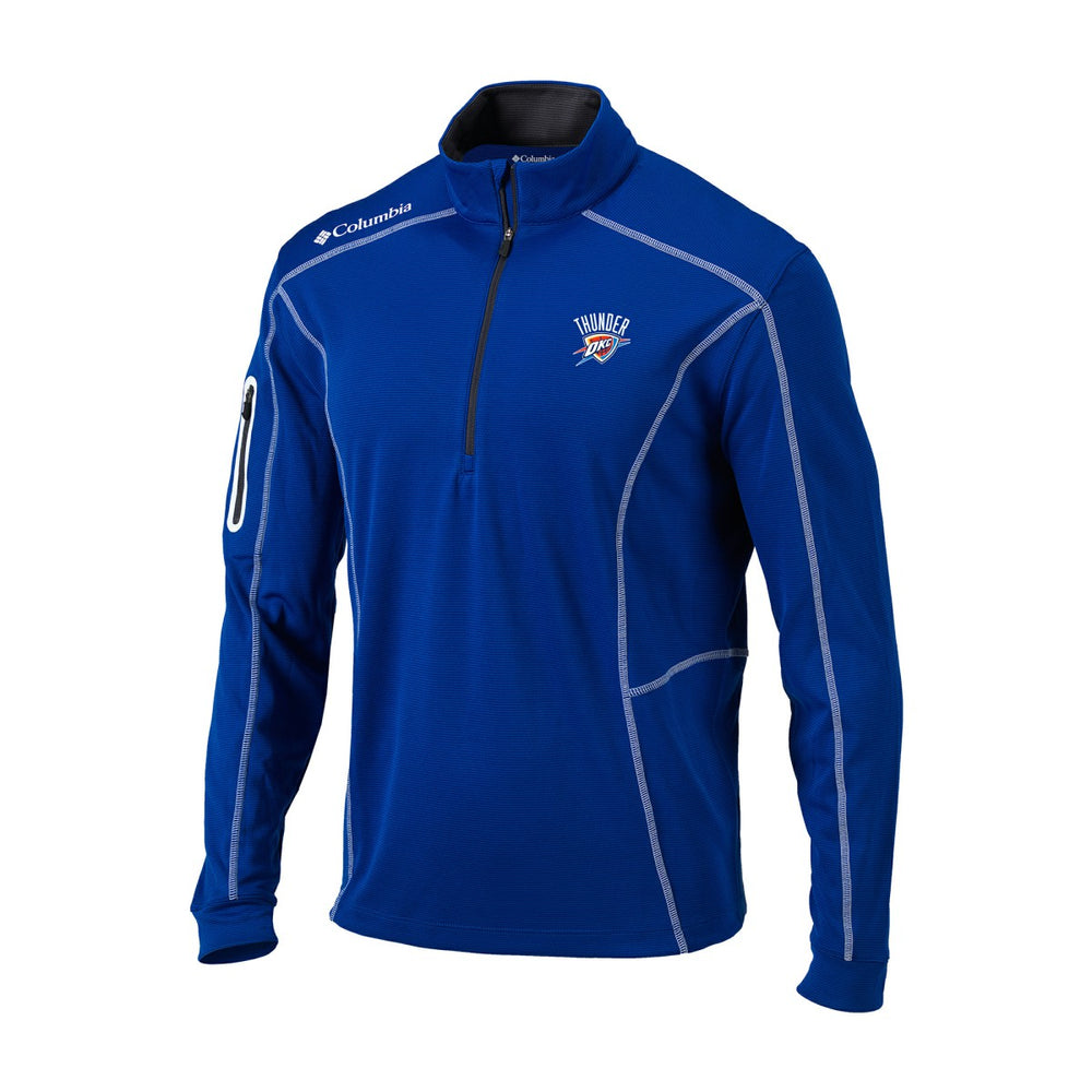 Columbia Oklahoma City Thunder Omni-Wick Shotgun Quarter-Zip Jacket Blue