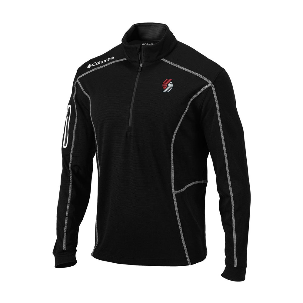 Columbia Portland Trail Blazers Omni-Wick Shotgun Quarter-Zip Jacket Black