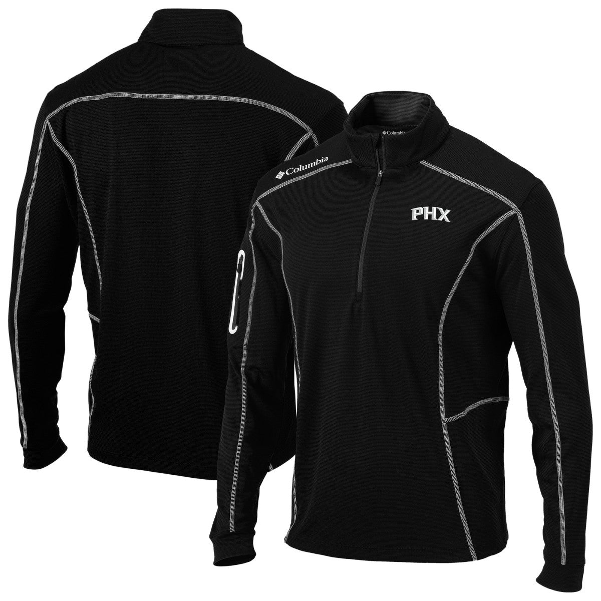 Columbia Phoenix Suns Omni-Wick Shotgun Quarter-Zip Jacket Black