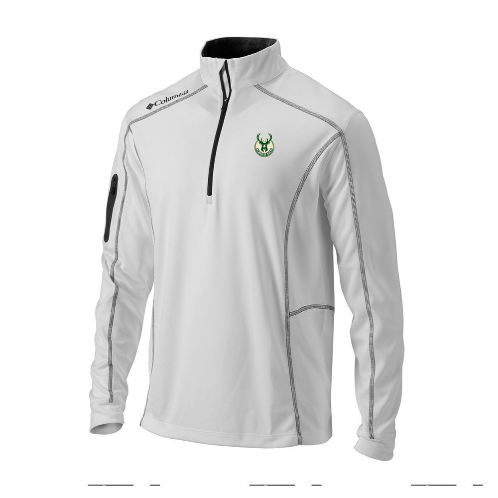 Columbia Milwaukee Bucks Omni-Wick Shotgun Quarter-Zip Jacket White