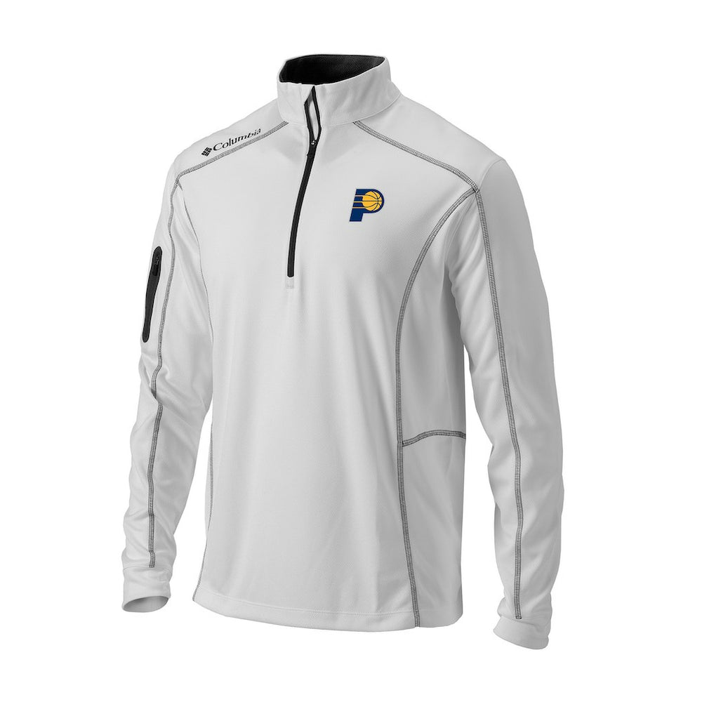 Columbia Indiana Pacers Omni-Wick Shotgun Quarter-Zip Jacket White