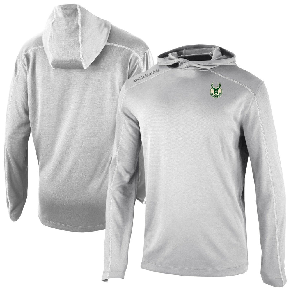 Columbia Milwaukee Bucks Omni-Wick Shotgun Pullover Hoodie Gray