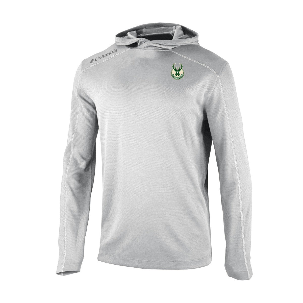Columbia Milwaukee Bucks Omni-Wick Shotgun Pullover Hoodie Gray