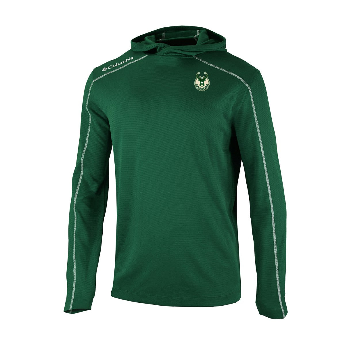 Columbia Milwaukee Bucks Omni-Wick Shotgun Pullover Hoodie Hunter Green