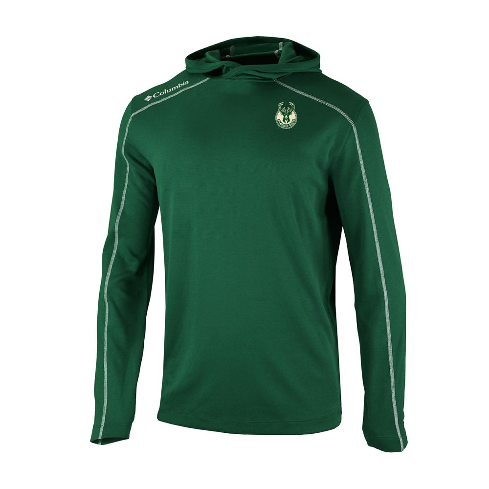 Columbia Milwaukee Bucks Omni-Wick Shotgun Pullover Hoodie Hunter Green