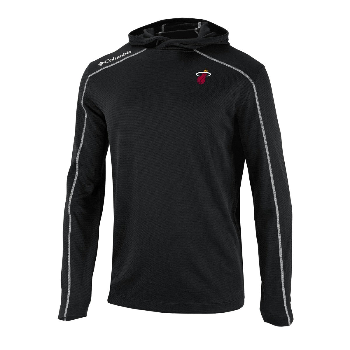 Columbia Miami Heat Omni-Wick Shotgun Pullover Hoodie Black