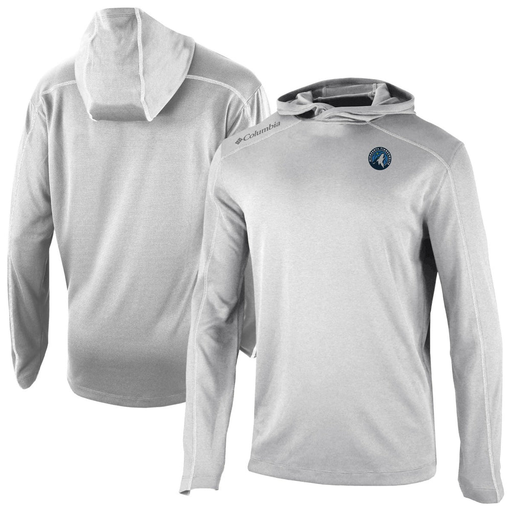 Columbia Minnesota Timberwolves Omni-Wick Shotgun Pullover Hoodie Gray
