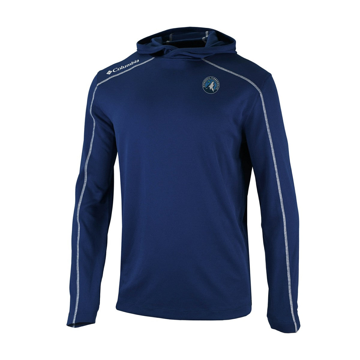 Columbia Minnesota Timberwolves Omni-Wick Shotgun Pullover Hoodie Navy