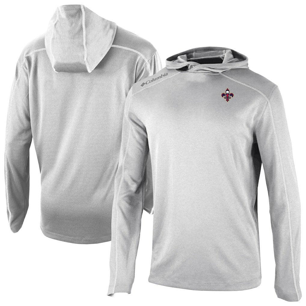 Columbia New Orleans Pelicans Omni-Wick Shotgun Pullover Hoodie Gray