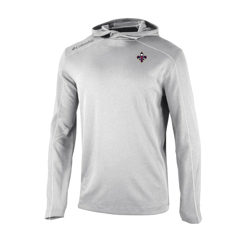 Columbia New Orleans Pelicans Omni-Wick Shotgun Pullover Hoodie Gray