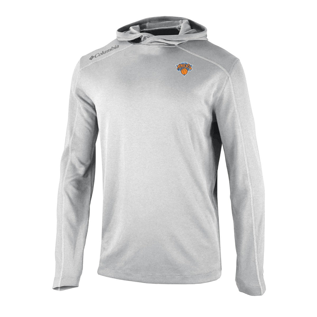 Columbia New York Knicks Omni-Wick Shotgun Pullover Hoodie Gray