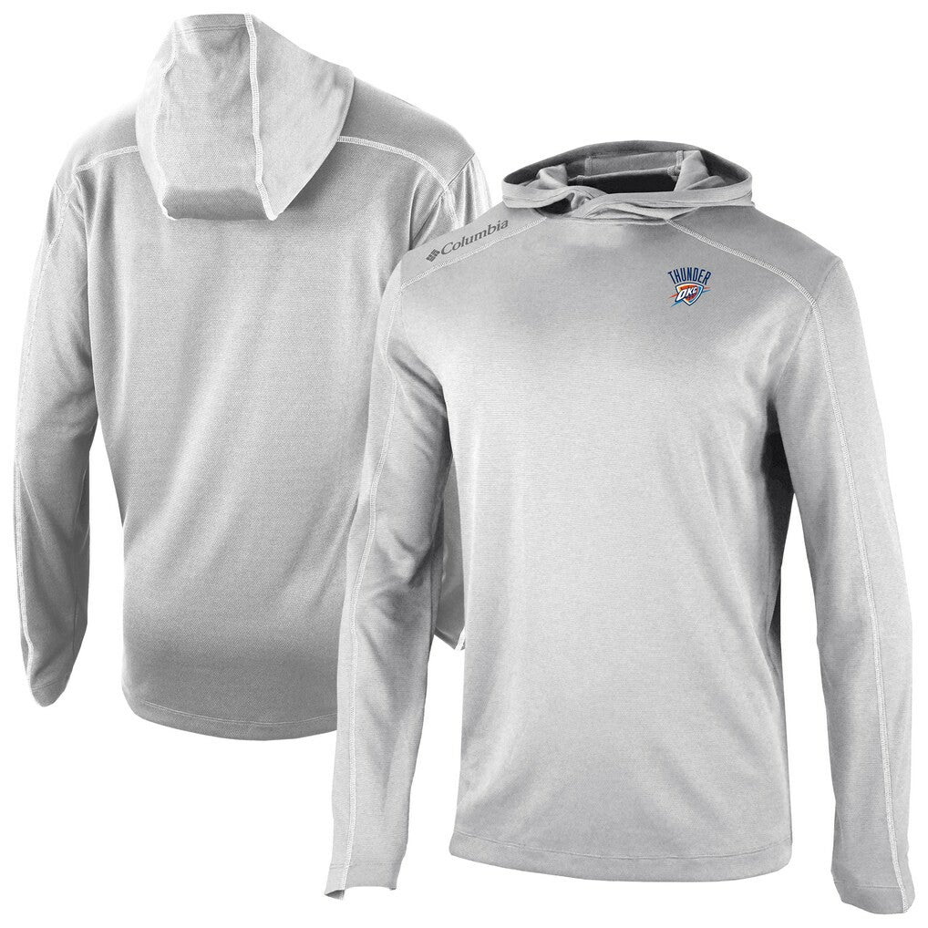 Columbia Oklahoma City Thunder Omni-Wick Shotgun Pullover Hoodie Gray