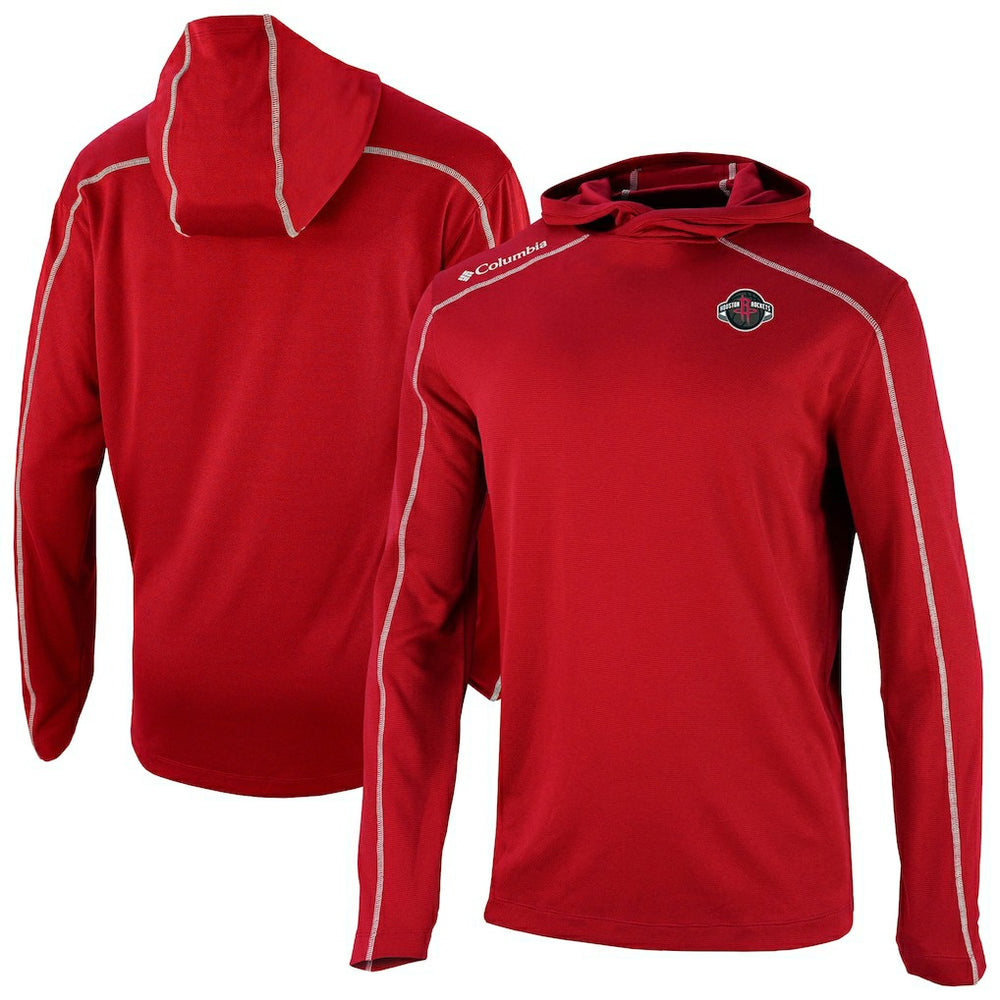 Columbia Houston Rockets Omni-Wick Shotgun Pullover Hoodie Red