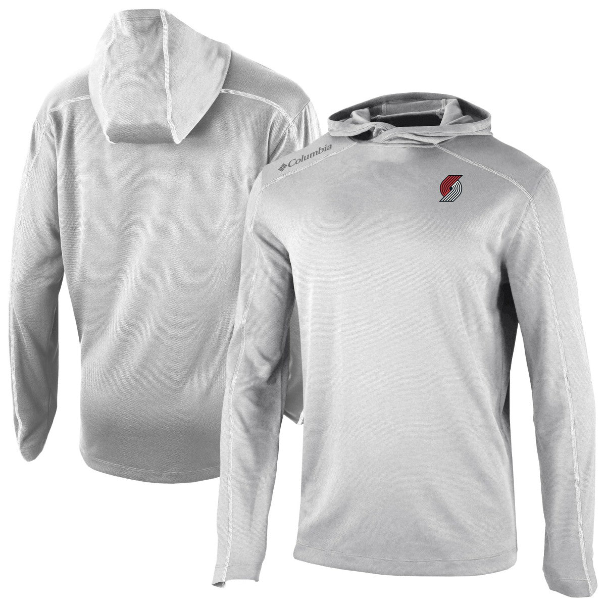 Columbia Portland Trail Blazers Omni-Wick Shotgun Pullover Hoodie Gray