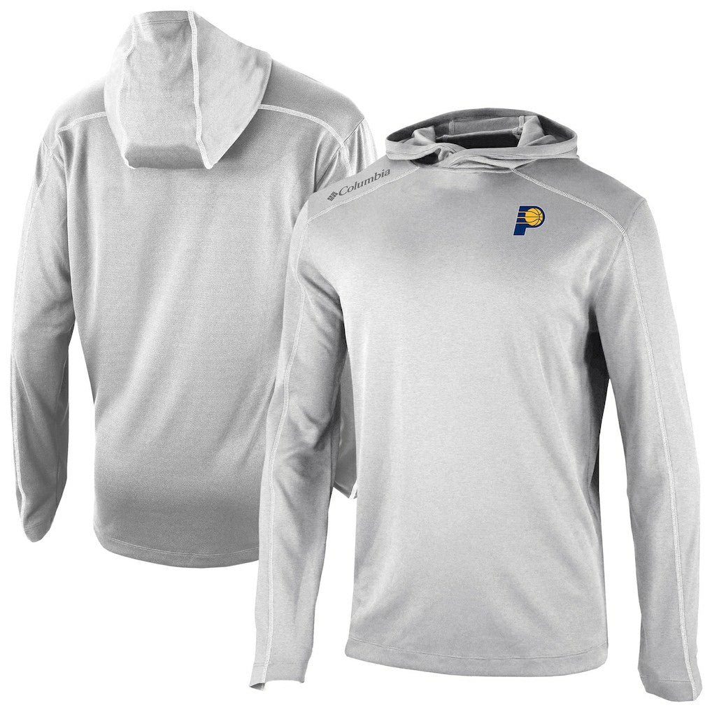 Columbia Indiana Pacers Omni-Wick Shotgun Pullover Hoodie Gray