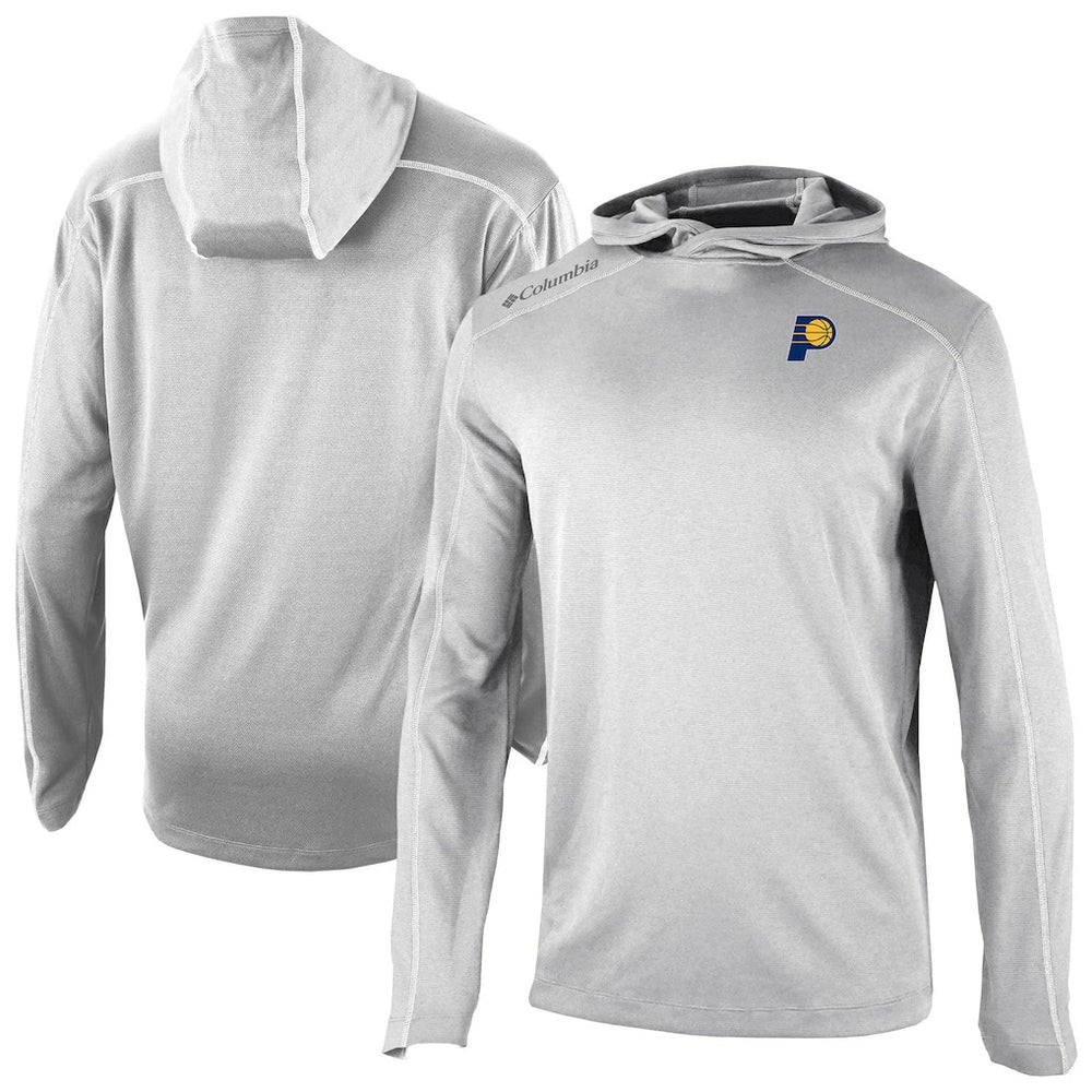 Columbia Indiana Pacers Omni-Wick Shotgun Pullover Hoodie Gray