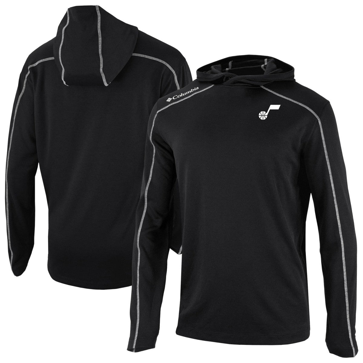 Columbia Utah Jazz Omni-Wick Shotgun Pullover Hoodie Black
