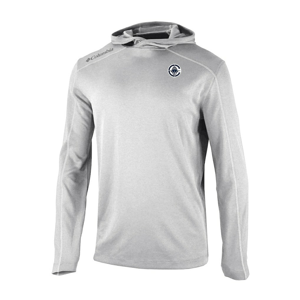 Columbia LA Clippers Omni-Wick Shotgun Pullover Hoodie Gray