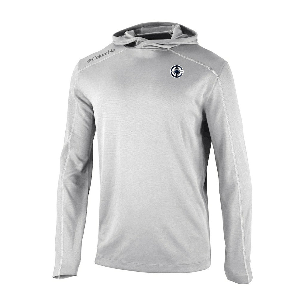 Columbia LA Clippers Omni-Wick Shotgun Pullover Hoodie Gray