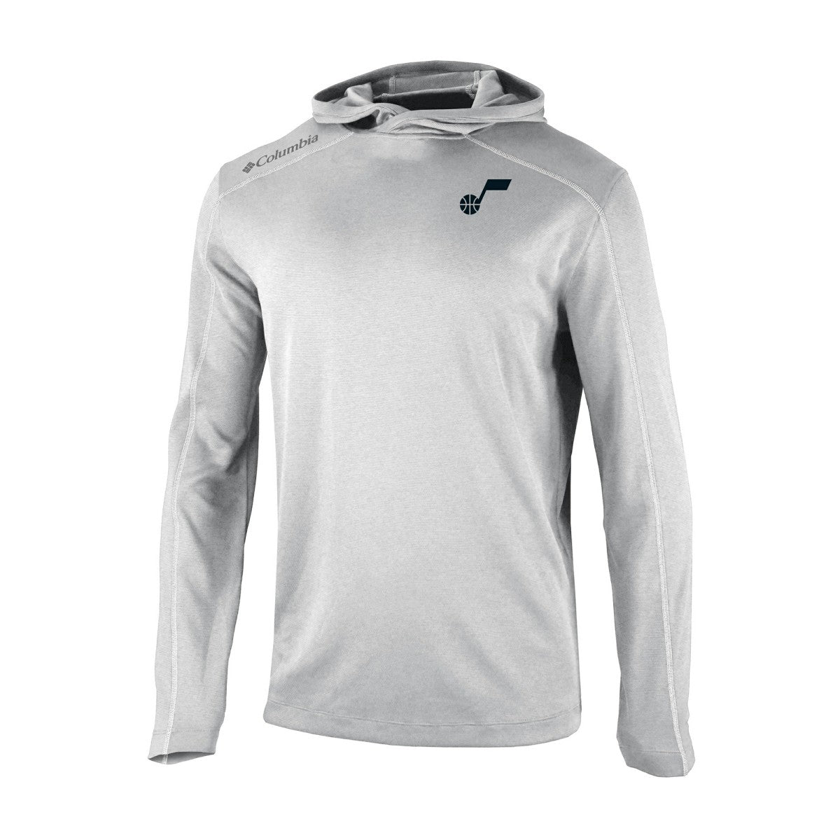 Columbia Utah Jazz Omni-Wick Shotgun Pullover Hoodie Gray