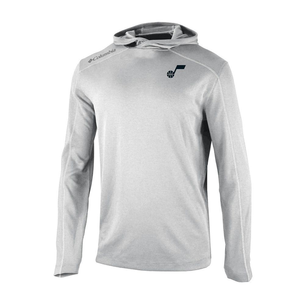 Columbia Utah Jazz Omni-Wick Shotgun Pullover Hoodie Gray
